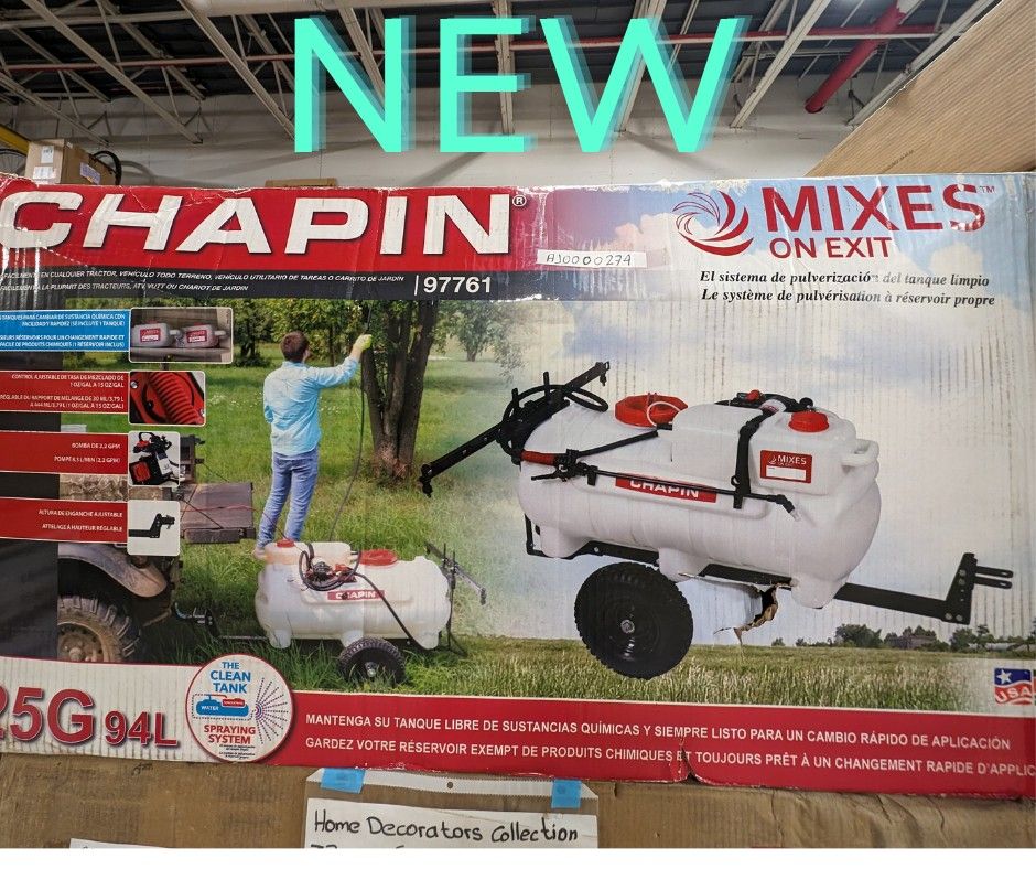 Chapin 25 Gal Mixes On Exit Tow Behing Dprayer