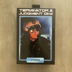 In Hand, Brand New, Never Opened NECA - Terminator 2 Judgement Day - Ultimate T-1000 Motorcycle Cop - 7" Action Figure