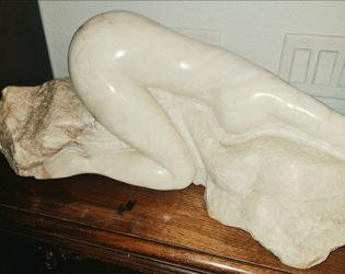 Vintage Tonnancour Marble Sculpture Signed