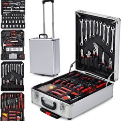 799pcs Aluminum Trolley Case Tool Set Silver