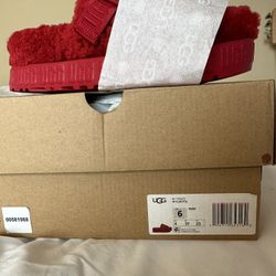 Red Ugg Slides SZ 6
