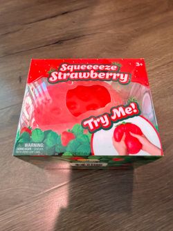 Sunny Days Jumbo Squeezy Strawberry Squishy Toy Stress Relief Sensory Fun
