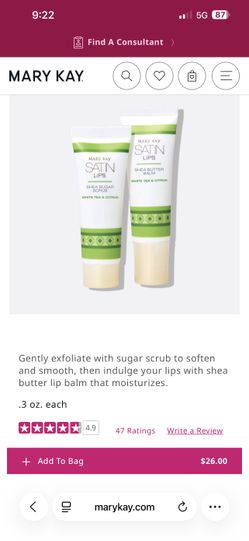 Mary Kay lip scrub and balm kit NEW