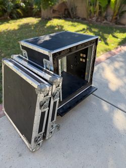 Anvil 10U ATA Rolling Rack Flight Case – Heavy Duty Road Gear Cat
