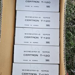 New vintage Certron T-120 VHS tapes