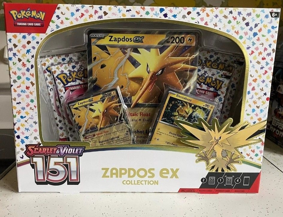 POKEMON 151 ZAPDOS EX COLLECTOR'S BOX