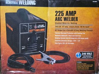225 amp arc welder chicago and helmet