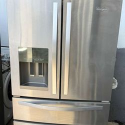 Whirlpool 4-Door Stainless Steel Refrigerator with Water/Ice Dispenser 