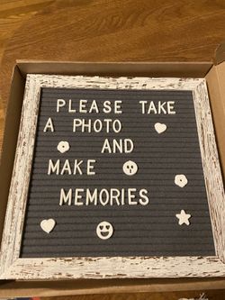 Changeable Message Board With Letters And Shapes 