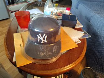 Yankee Team Issued Hat Martinez Cone Autographed 