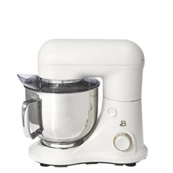 Made by Gather 19116 Beautiful 5.3QT Capacity Lightweight & Powerful Tilt-Head Stand Mixer, White Icing by Drew Barrymore
