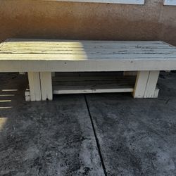 Wooden bench 