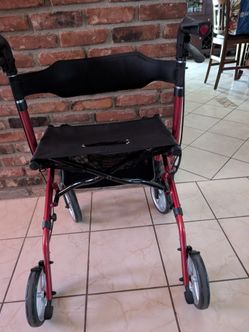 4-Wheel Rollator Walker with Seat