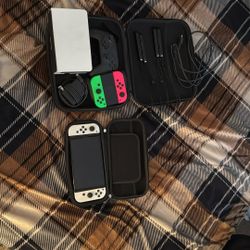 Nintendo Switch Oled With Extra Controllers 