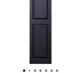 Shutters (Black Raised Panel)