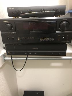 Jamo ss4 vc2,denon surround,sonance amp, Canton sub woofer