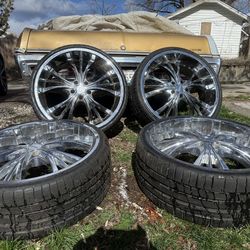 22” wheels and tires