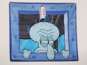 Squidward Tapestry Decorative Cloth