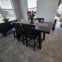 Beautiful Dining Table With 4 Chairs And A Bench