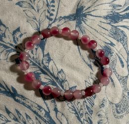 Pink Beaded Bracele