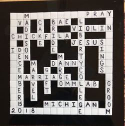 Crossword Puzzle Personalized for Special Event