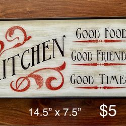 Kitchen Sign Wall Decor