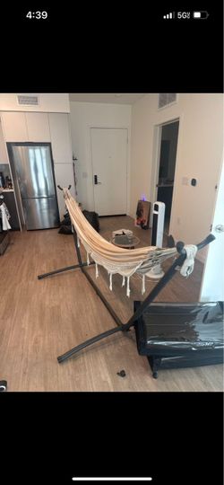 Indoor Hammock with Metal Stand