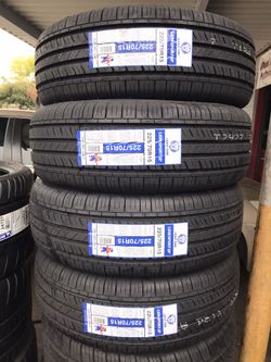 225/70R15 LIONSPORT $329 All 4 installed