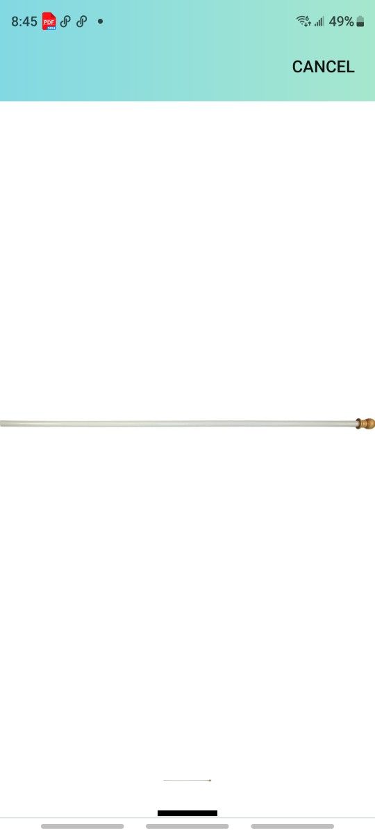 US Flag Store Walls-2 White Bracket 7ft Spinner Flagpole Aluminum-Pole Only, 7 Feet