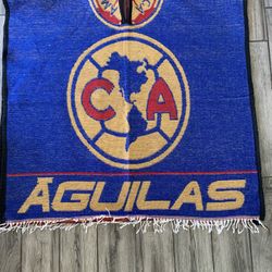 America Aguilas Fútbol Poncho Serape Gaban