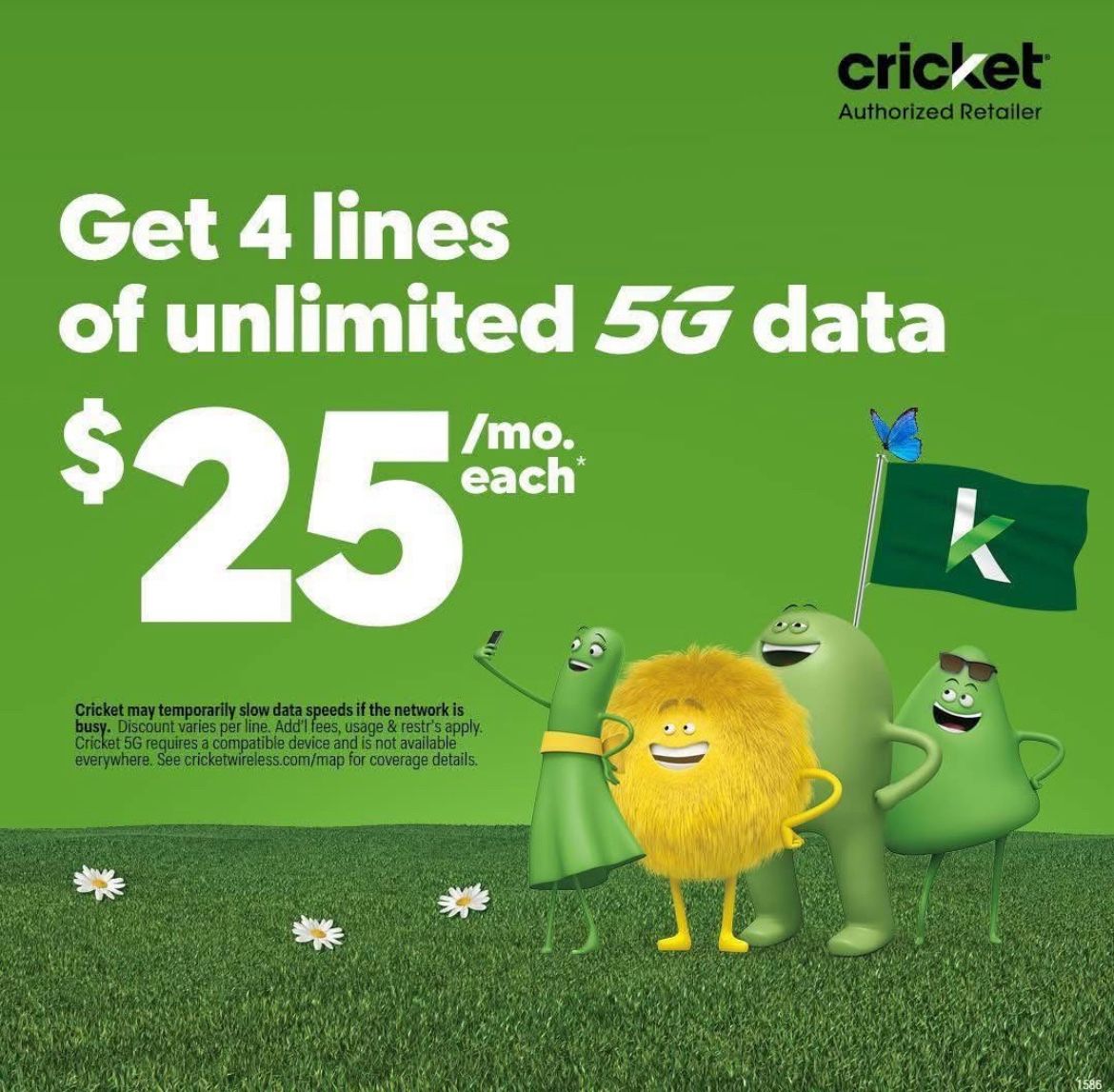 $25 dollar unlimited 5g lines