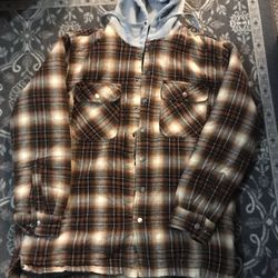 Canyon Guide Out Fitters Jacket With Fleece Hood  Size L