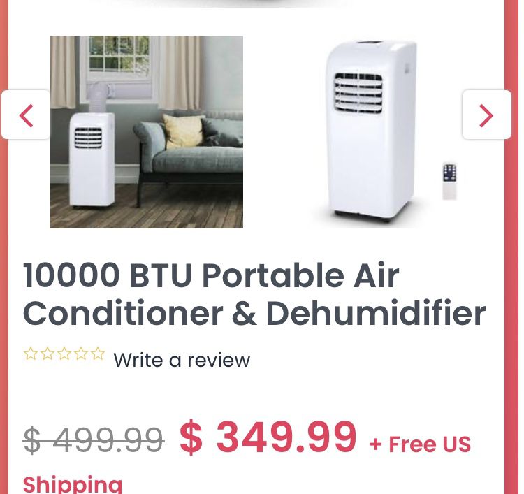 Portable air conditioner new in box