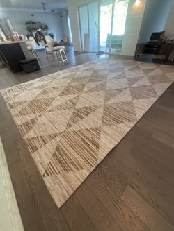 10’ x 15’ Hand Woven Authentic Toulon Cowhide  Area Rug