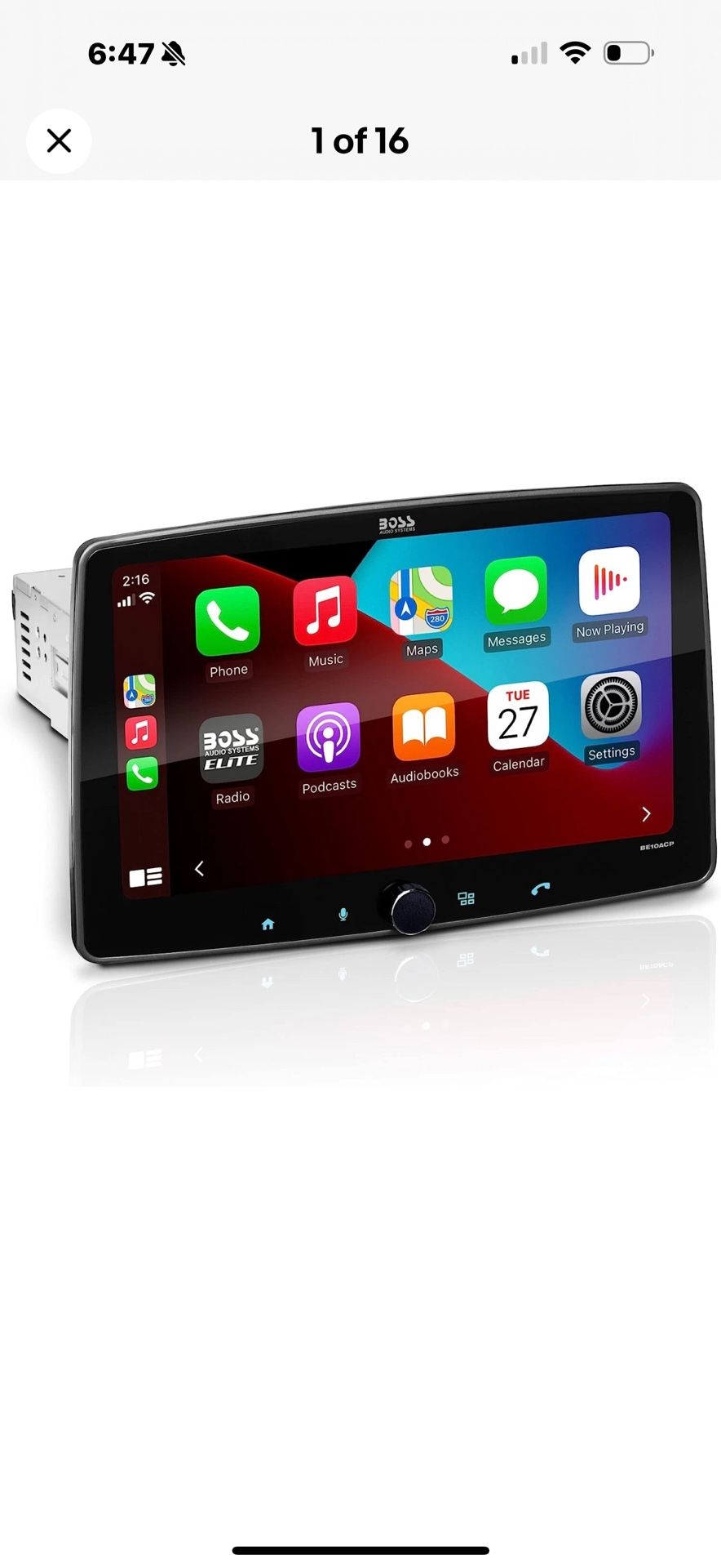  Boss Audio BE10ACP  Digital Media Receiver with 10 Inch Screen 