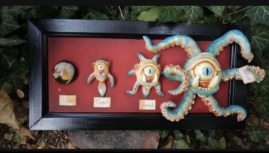 Swamp Mog Life Cycle Clay Model