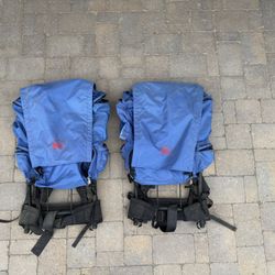 Two Vintage REI External Frame Backpacks With Long Frames