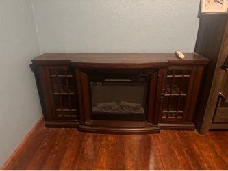 Electric fireplace heater/tv stand