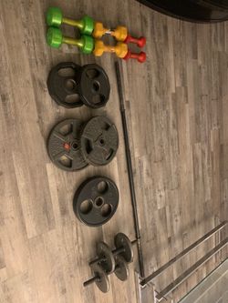 Home gym weight set