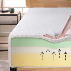 ZINUS 10 Inch Ultima Memory Foam Mattress, Full, Fiberglass Free, with Top Cover