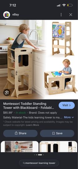 Montessori toddler learning tower