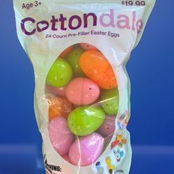 Cottondale 24ct Pre-Filled Easter Eggs With  Various Kids Toys