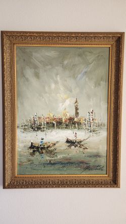 Original Italian Painting. Venice