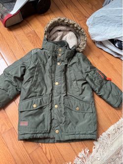 H&M army green toddler jacket size 2-4T