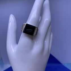 14KW Onyx Ring 