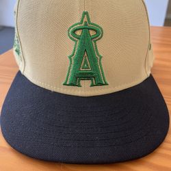 Hat Club Angels 50th Anniversary Green Hat Size 7 1/8