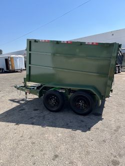GREEN DUMP TRAILER