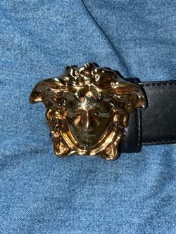 Versace Medusa Head Leather Belt