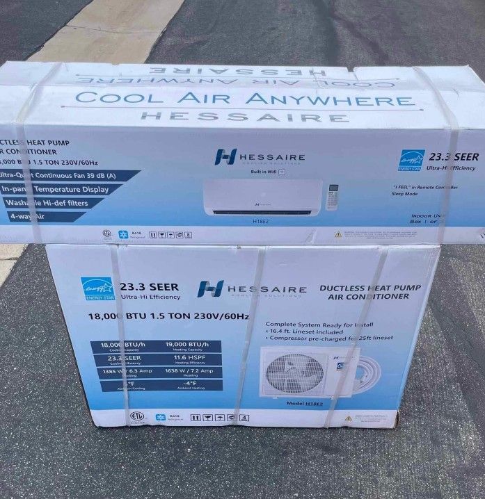 Hessaire
Ductless Mini Split Air Conditioner And Heat Pump