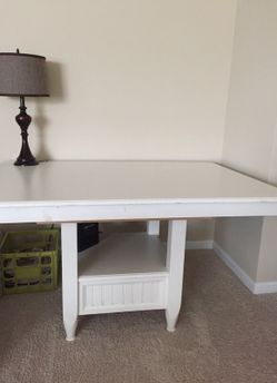 White dining table